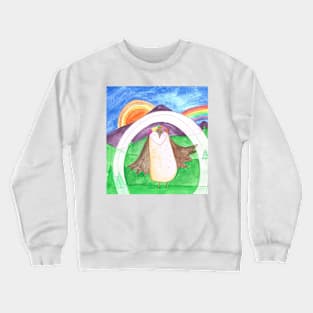 Flower Crown Peace Owl Crewneck Sweatshirt